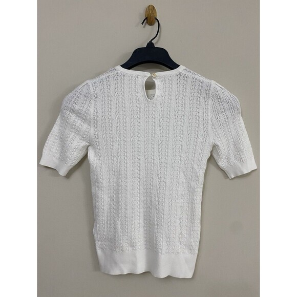 Madewell The Signature Open-Knit Crewneck Sweater Tee NWT Size XS - Picture 5 of 12